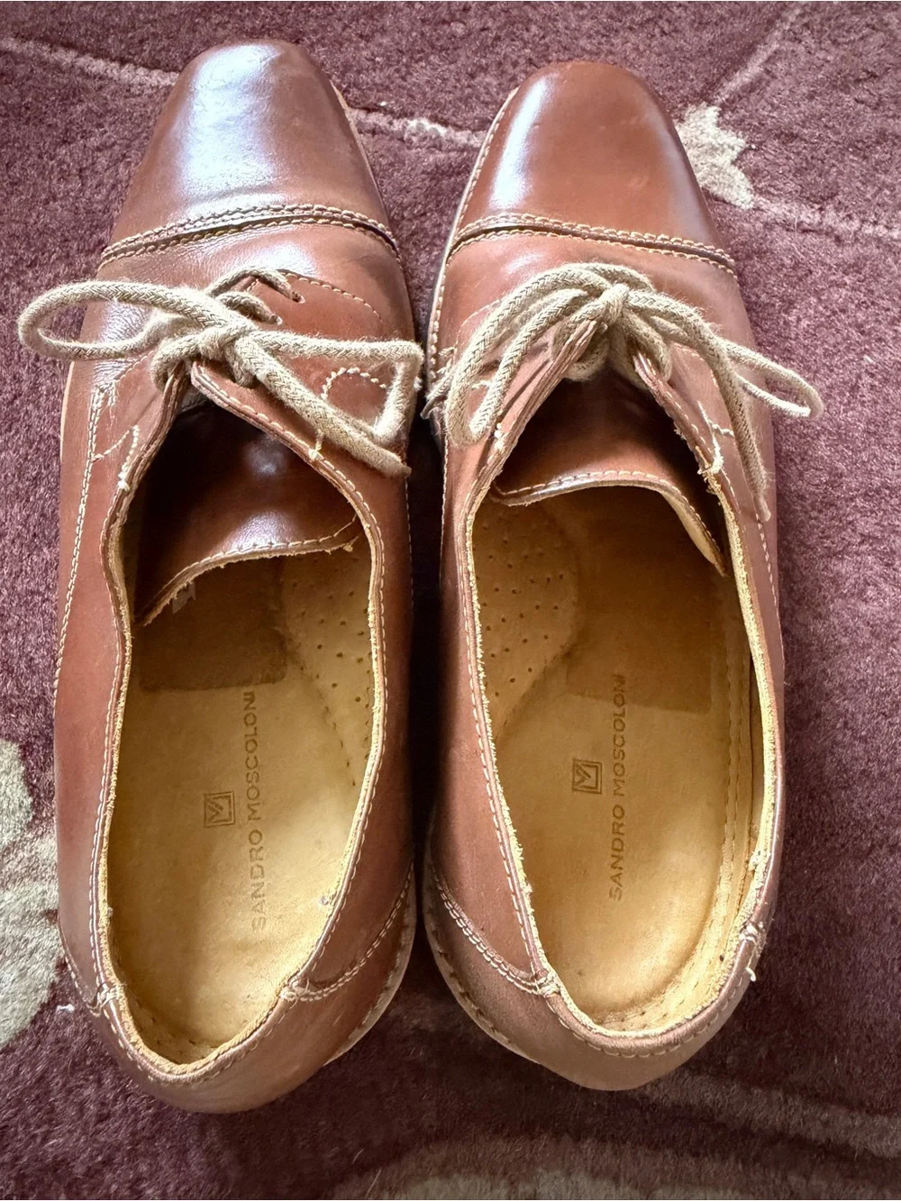 Sandro Moscoloni brown leather